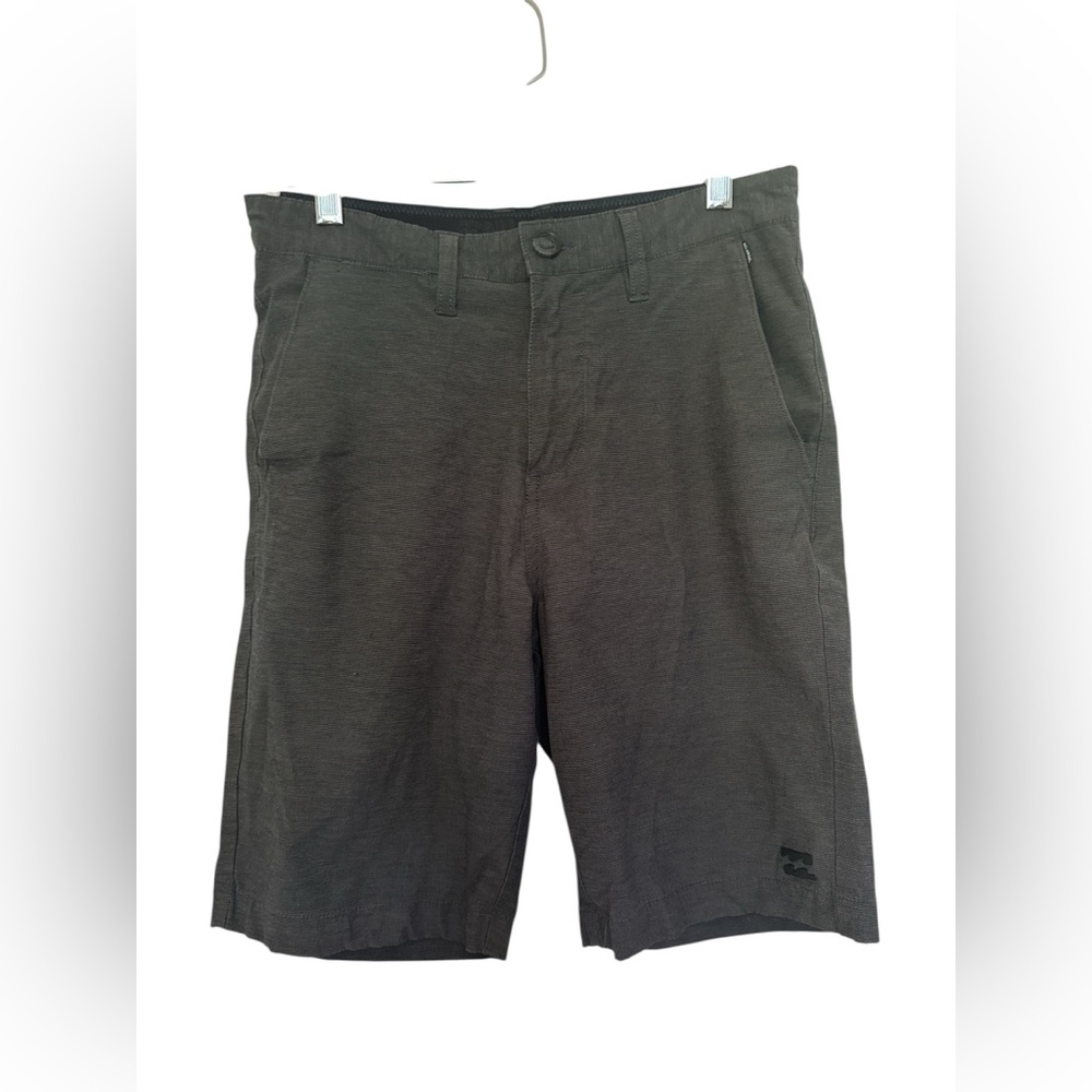 Billabong Men's Heathered Black Flat Front Shorts